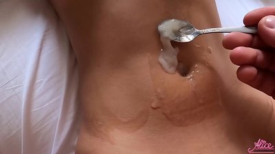 Deep Blowjob and Passionate Sex Close-up - Eaten Sperm